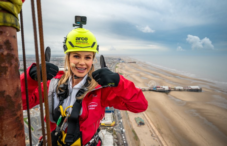 AMANDA HOLDEN ASCENDS TO THE TOP OF BLACKPOOL TOWER TO KICKSTART GLOBAL’S ‘MAKE SOME NOISE CAMPAIGN’