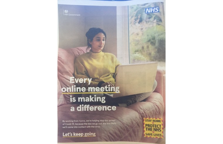 GOVERNMENT ADVERT ON WORKING FROM HOME IRRESPONSIBLE